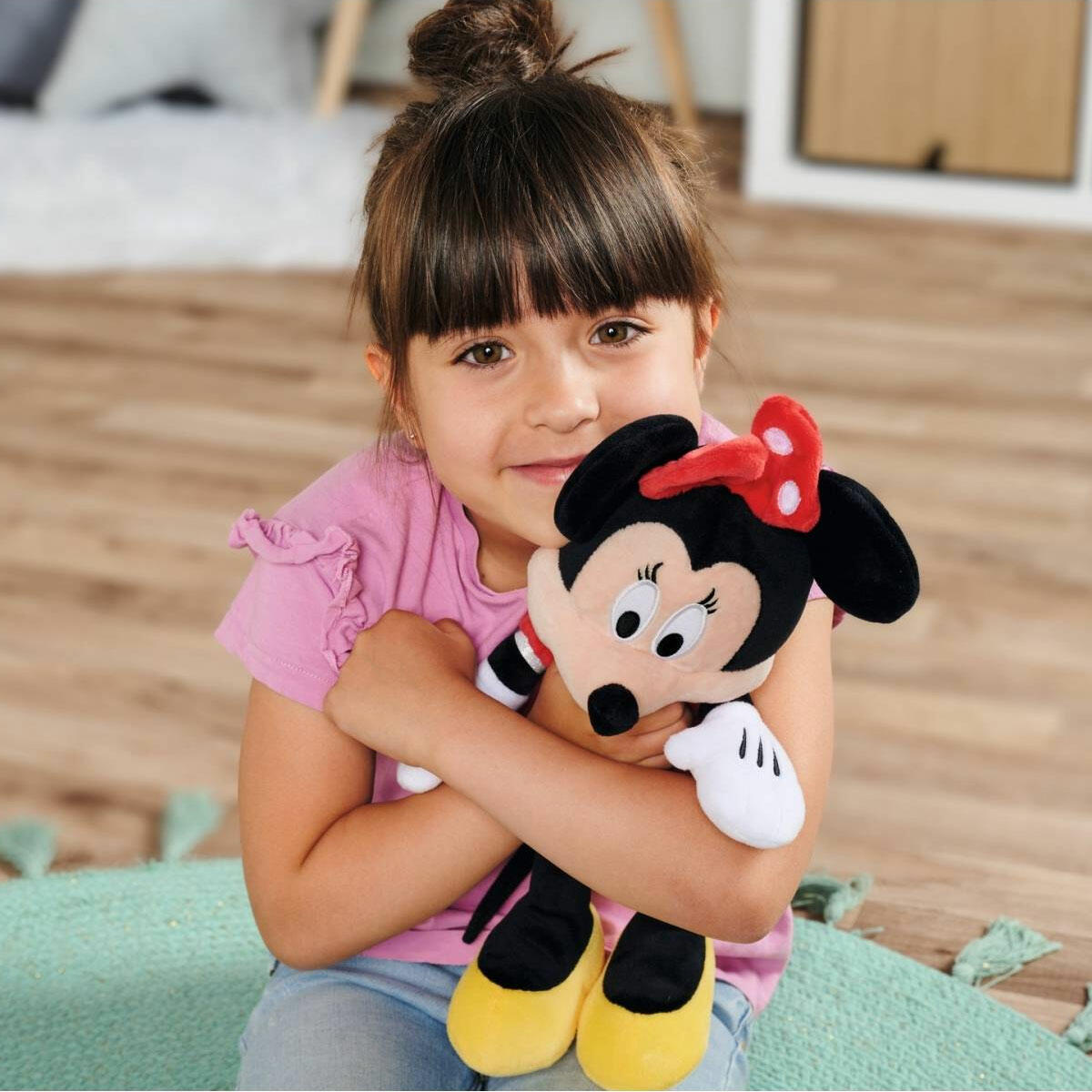 Lisanslı Minnie Mouse Kırmızı Elbiseli Peluş 30 cm | Orijinal Disney Karakteri | Yumuşacık Uyku ve Oyun Arkadaşı