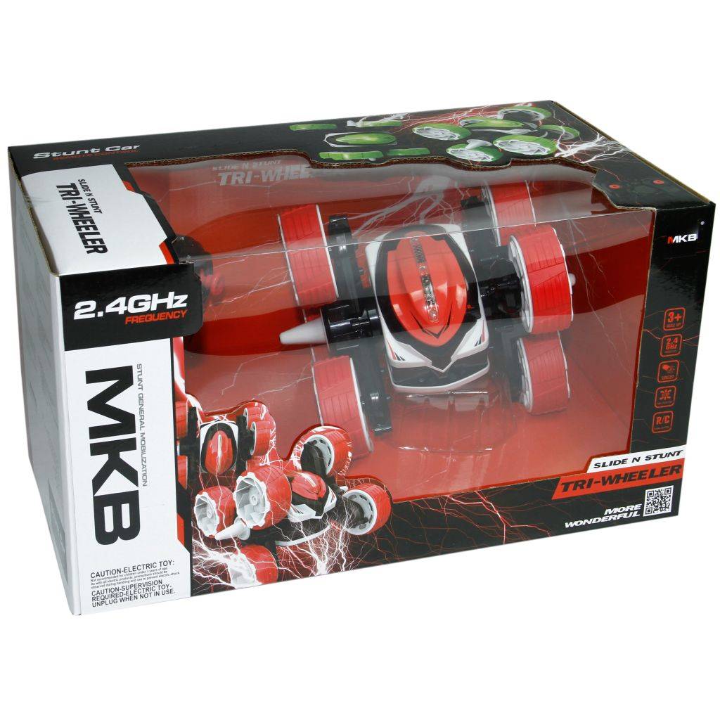 Uzaktan Kumandalı Şarjlı Akrobat Araba Tri-Wheller