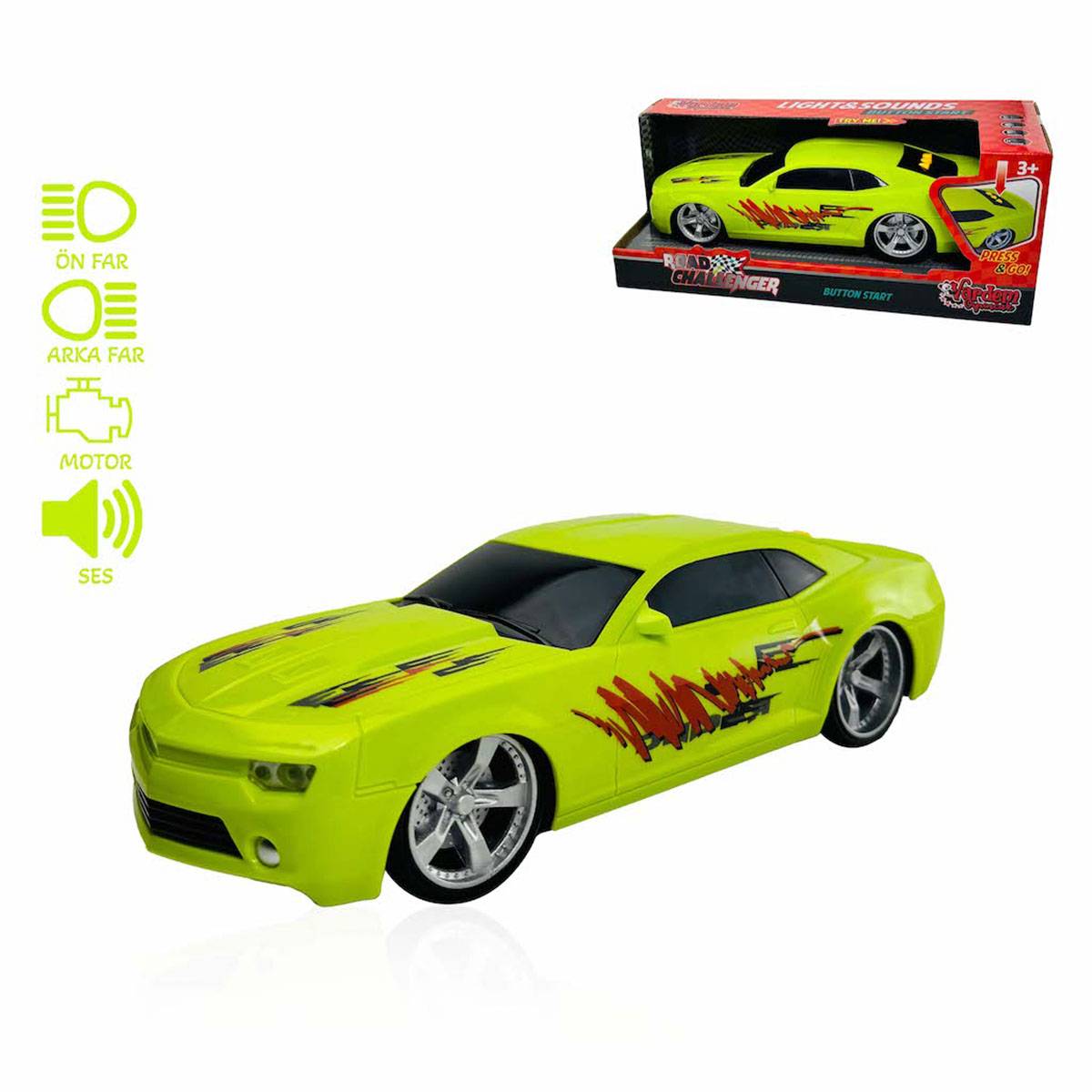 Sesli ve Işıklı Pilli Spor Araba