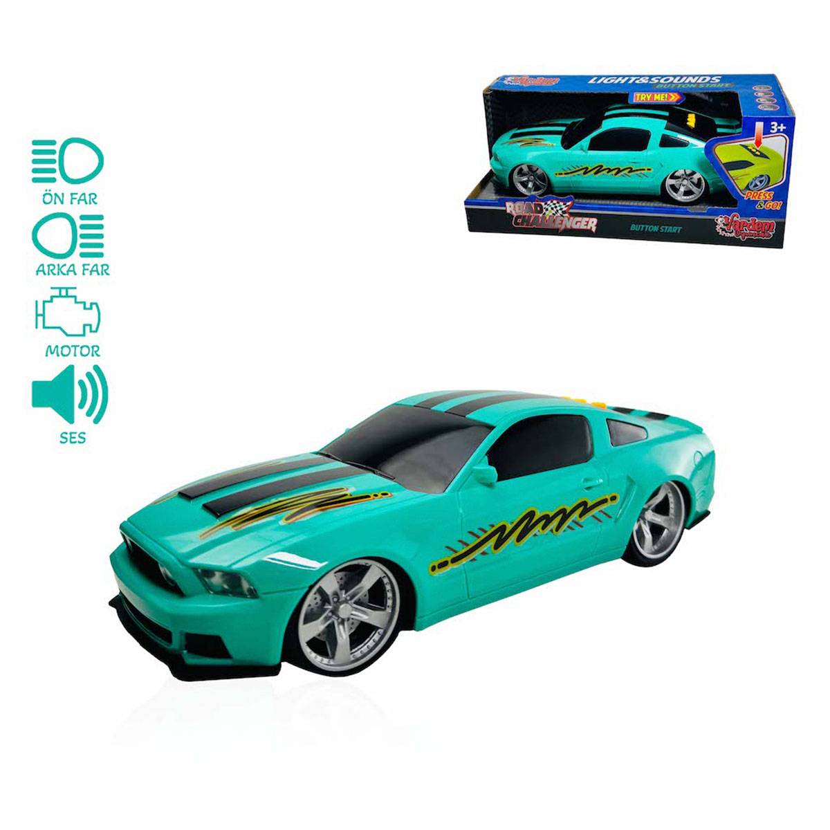 Sesli ve Işıklı Pilli Spor Araba