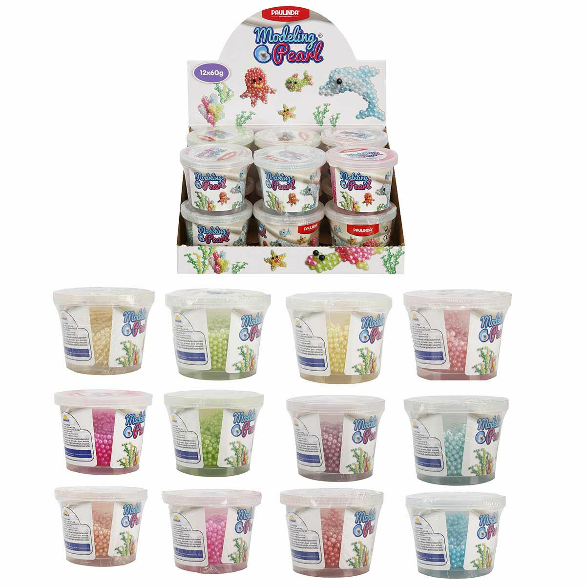 Modeling Pearl Slime 60 gr | İnci Taneli Yapısıyla Yaratıcılığı ve Motor Becerilerini Geliştirin