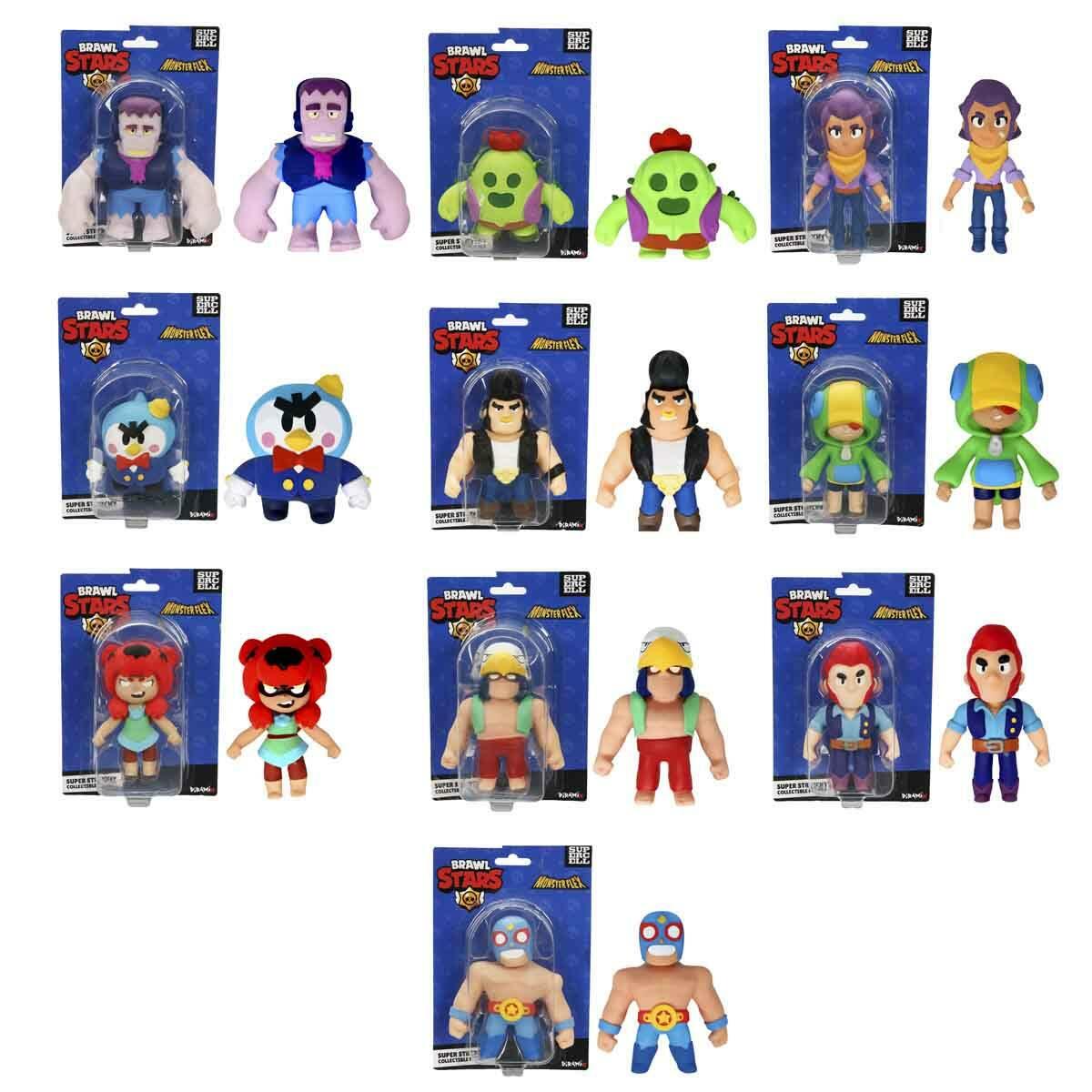 Monster Flex Brawl Stars Stretch Figür | 10 Farklı Karakter Seçeneği | Süper Esnek Aksiyon Figürleri