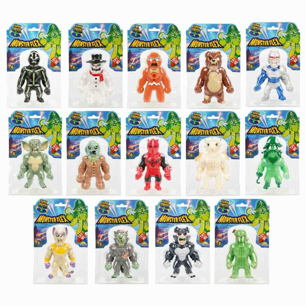 Monster Flex Stretch Figür S6 15 cm | Süper Esnek ve Karanlıkta Parlayan Karakterler | 14 Modelli Dev Koleksiyon Serisi