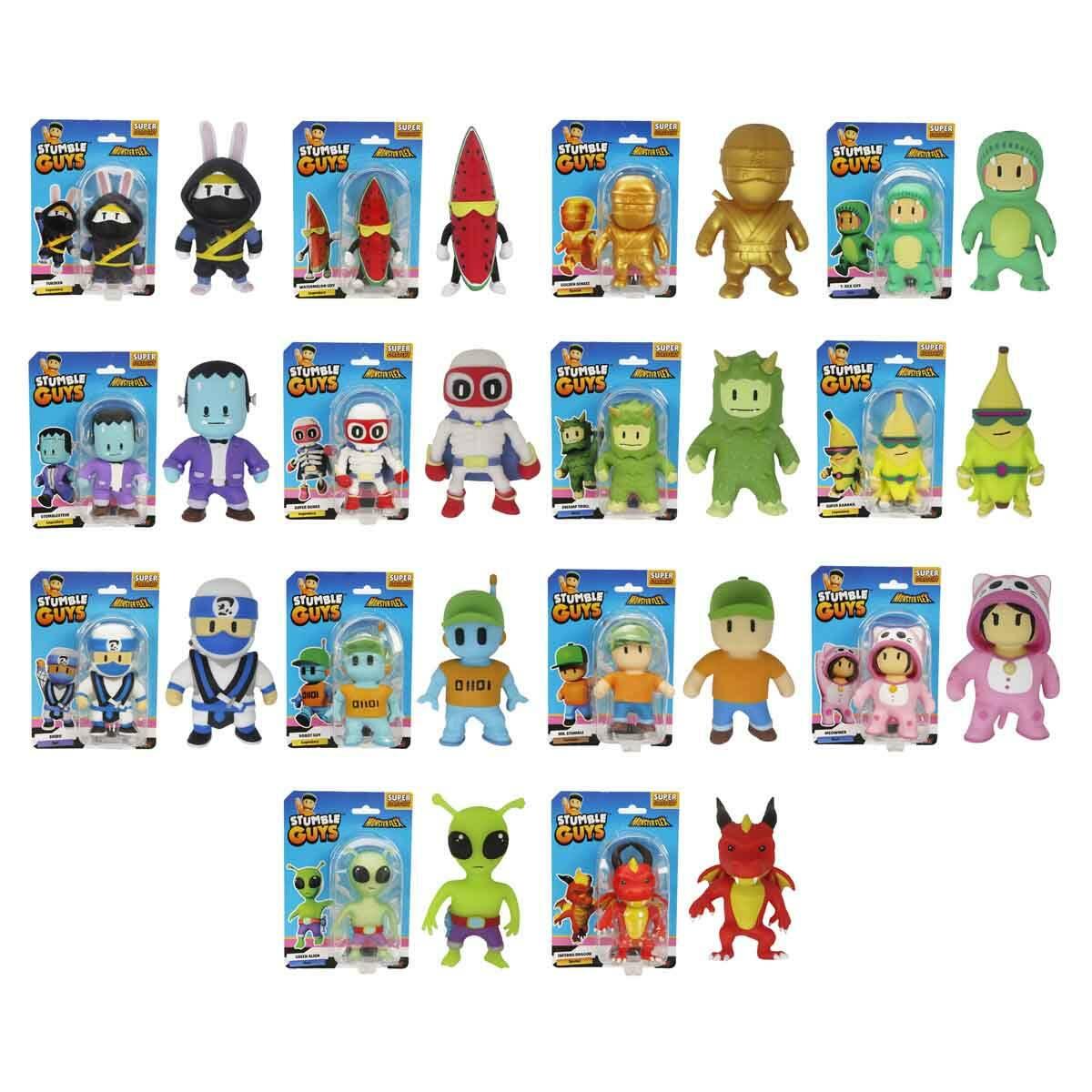 Monster Flex Stumble Guys Super Stretch Figür | 12.5 Cm Esnek Karakter Serisi | Stumble Guys Koleksiyon Figürleri