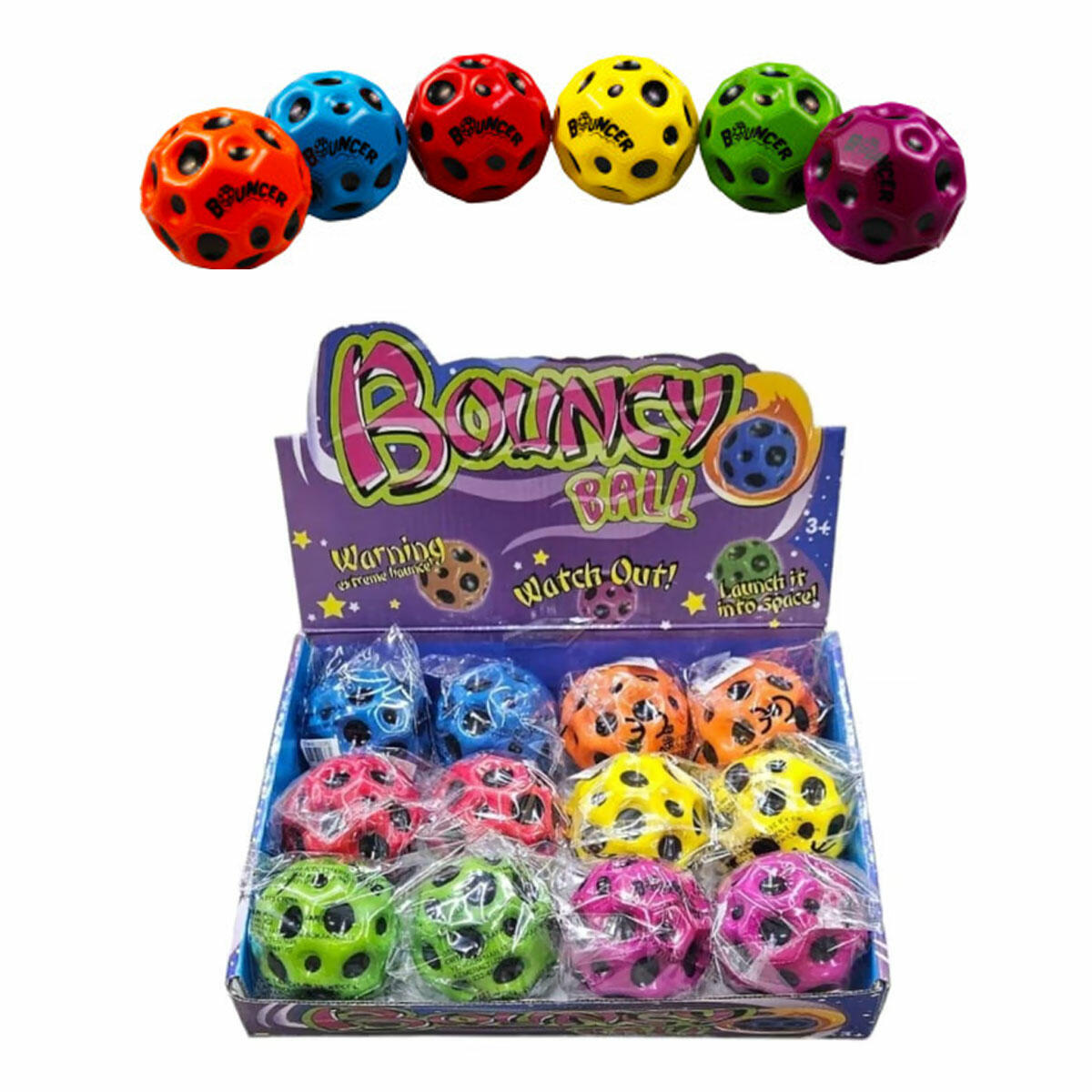 Moon Top Sesli Düz Renkli | 7.5 cm Yüksek Zıplayan Ay Topu | Su ve Trambolin Uyumlu Duyusal Oyuncak