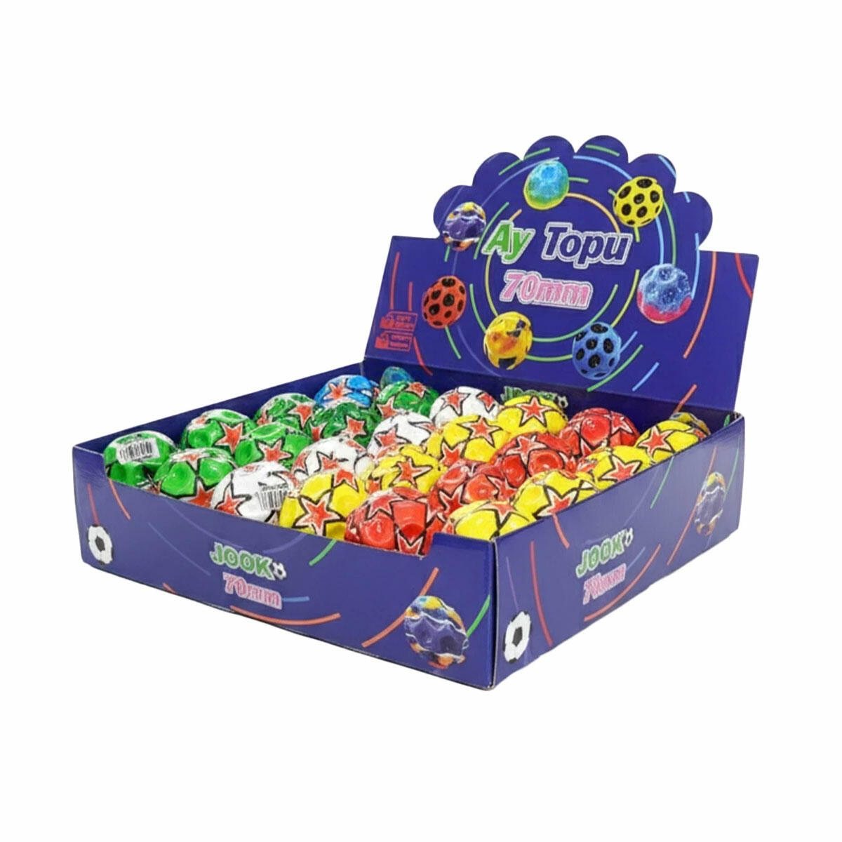 Moonball Ay Topu Işıklı 70mm | Ultra Yüksek Sıçrayan LED Işıklı Zıp Zıp Top | Gece ve Gündüz Eğlenceli Aktivite Topu