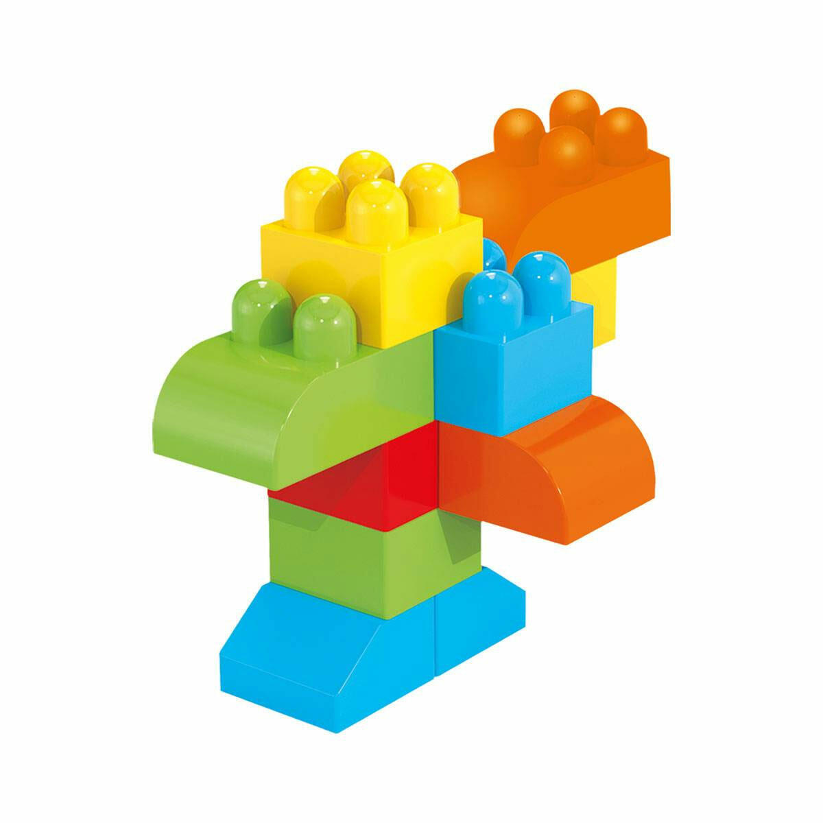 Multi Blocks 62 Parça Renkli Blok Seti | Yaratıcılığı Geliştiren Eğitici İnşa Oyunu ve Taşınabilir Saklama Çantalı Bloklar