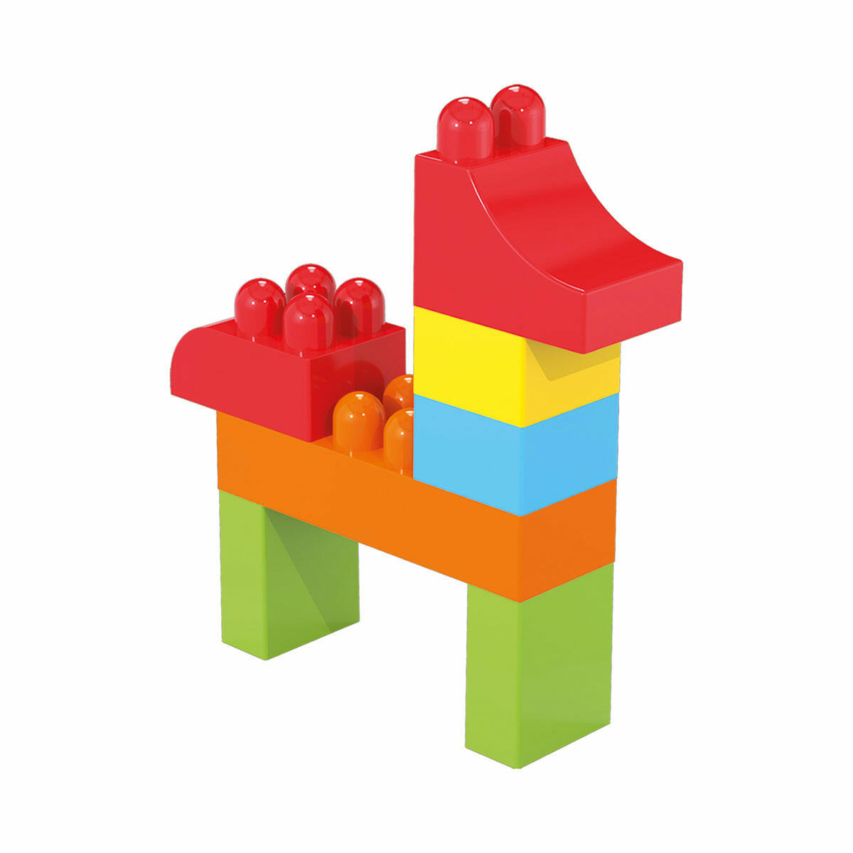 Multi Blocks 62 Parça Renkli Blok Seti | Yaratıcılığı Geliştiren Eğitici İnşa Oyunu ve Taşınabilir Saklama Çantalı Bloklar