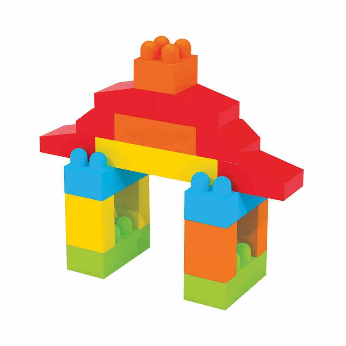 Multi Blocks 120 Parça Eğitici Blok Seti | Çocuklar İçin Yaratıcı İnşa Oyuncakları | 120 Parçalı Renkli Blok Torbası