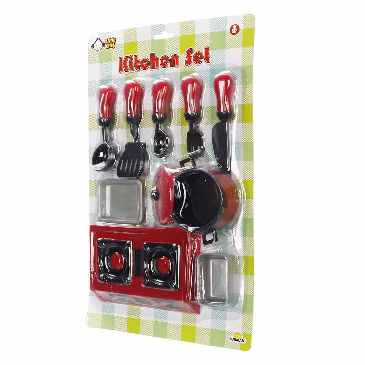 Mutfak Aletleri 10 Parça | Eğitici Evcilik Ve Mutfak Seti | Çocuklar İçin Oyuncak Mutfak Gereçleri