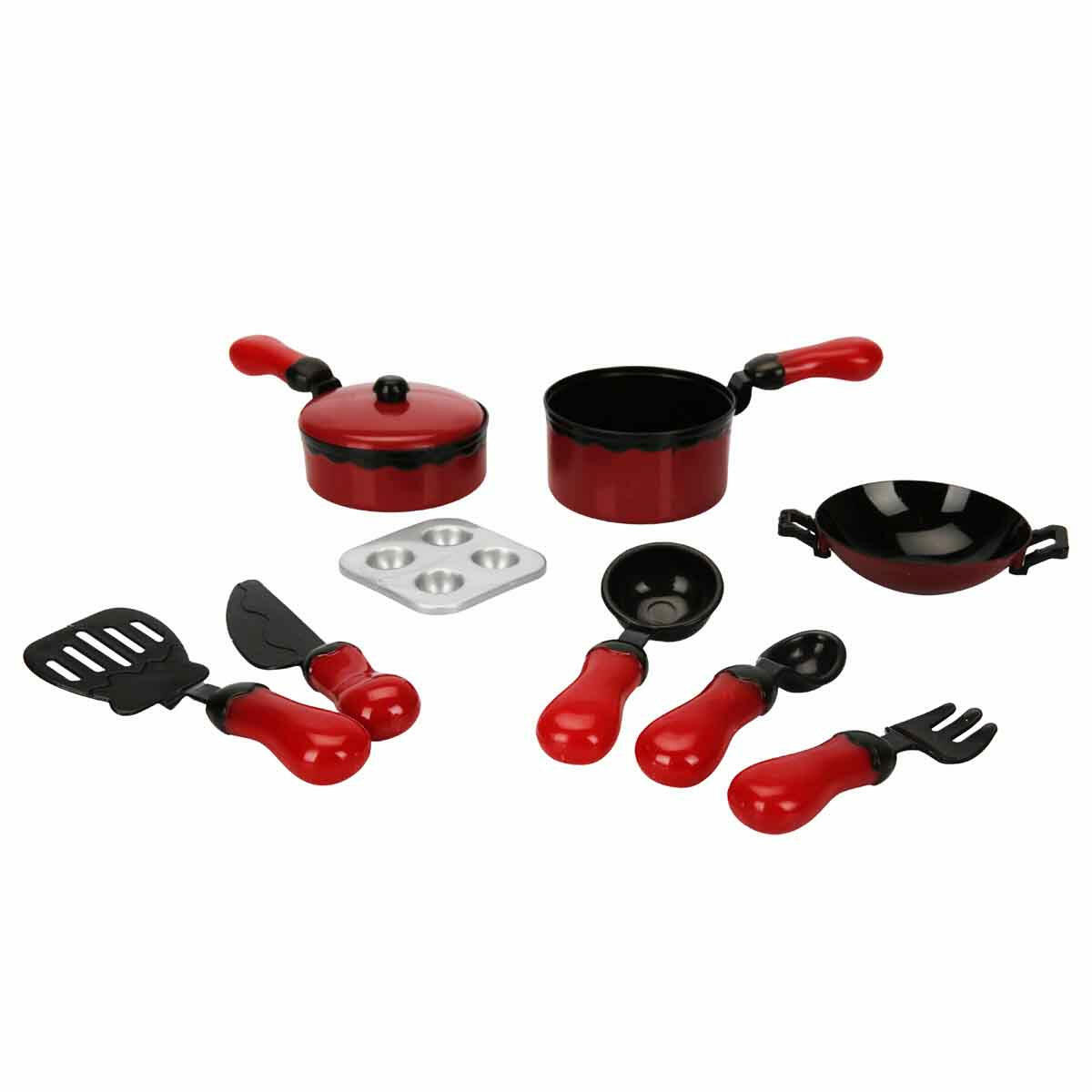 Mutfak Aletleri 10 Parça | Eğitici Evcilik Ve Mutfak Seti | Çocuklar İçin Oyuncak Mutfak Gereçleri