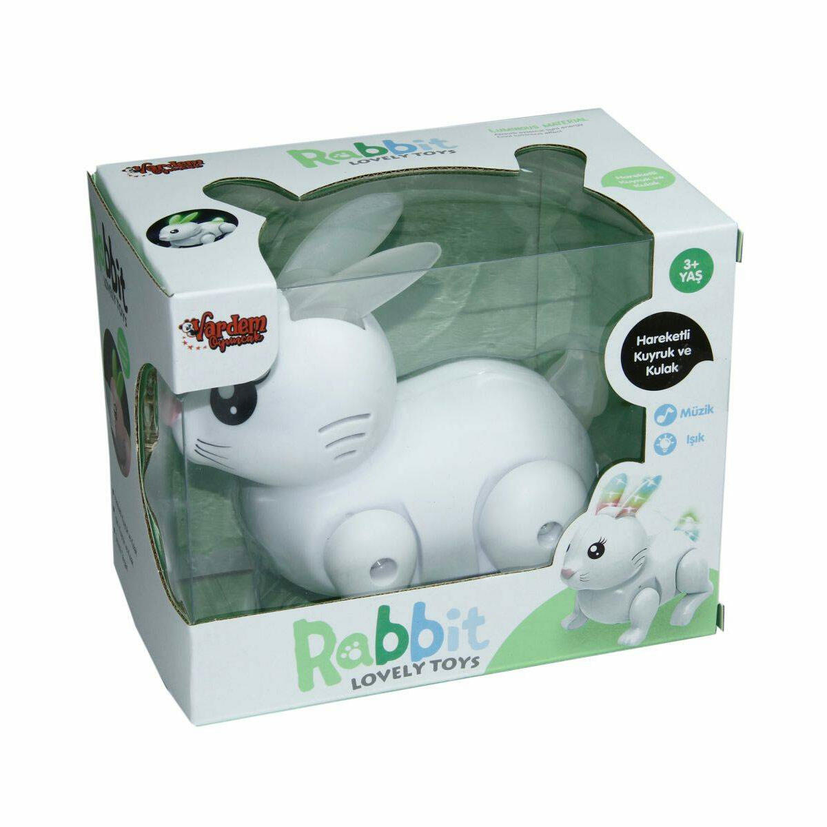 Müzikli Ve Işıklı Tavşan | 18+ Ay Eğitici İnteraktif Oyuncak | Hijyenik Ve Dayanıklı İlk Adım Dostu