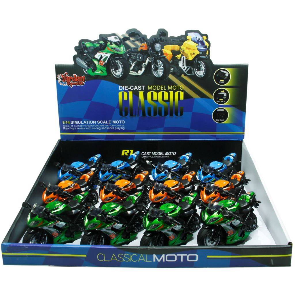 Çek Bırak1:14 Die-Cast Klasik Motosiklet