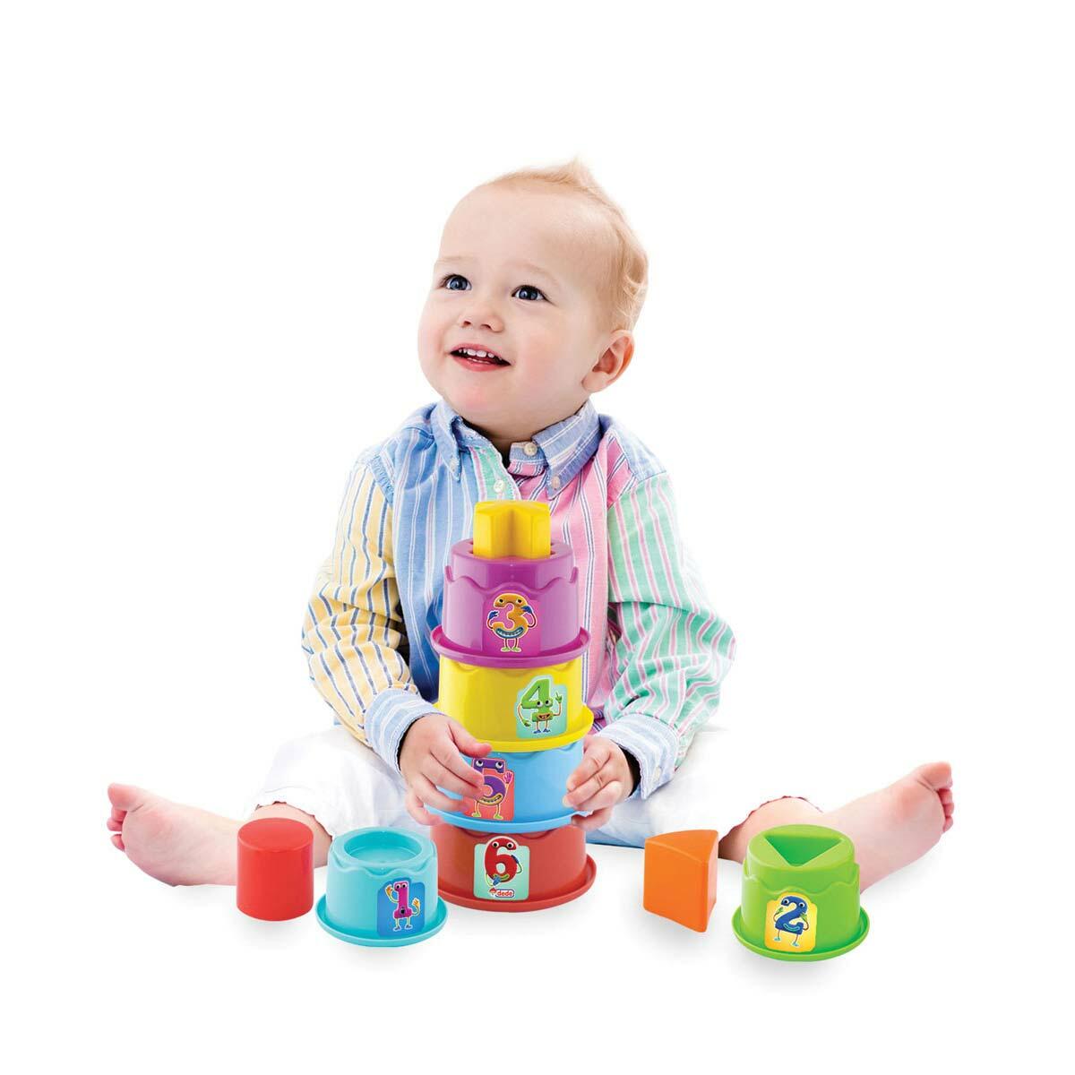 Neşeli Bul-tak Kuleler | 14 Parça Eğitici Kule Seti | Geometrik Şekil Sıralama Ve Yerleştirme Oyunu