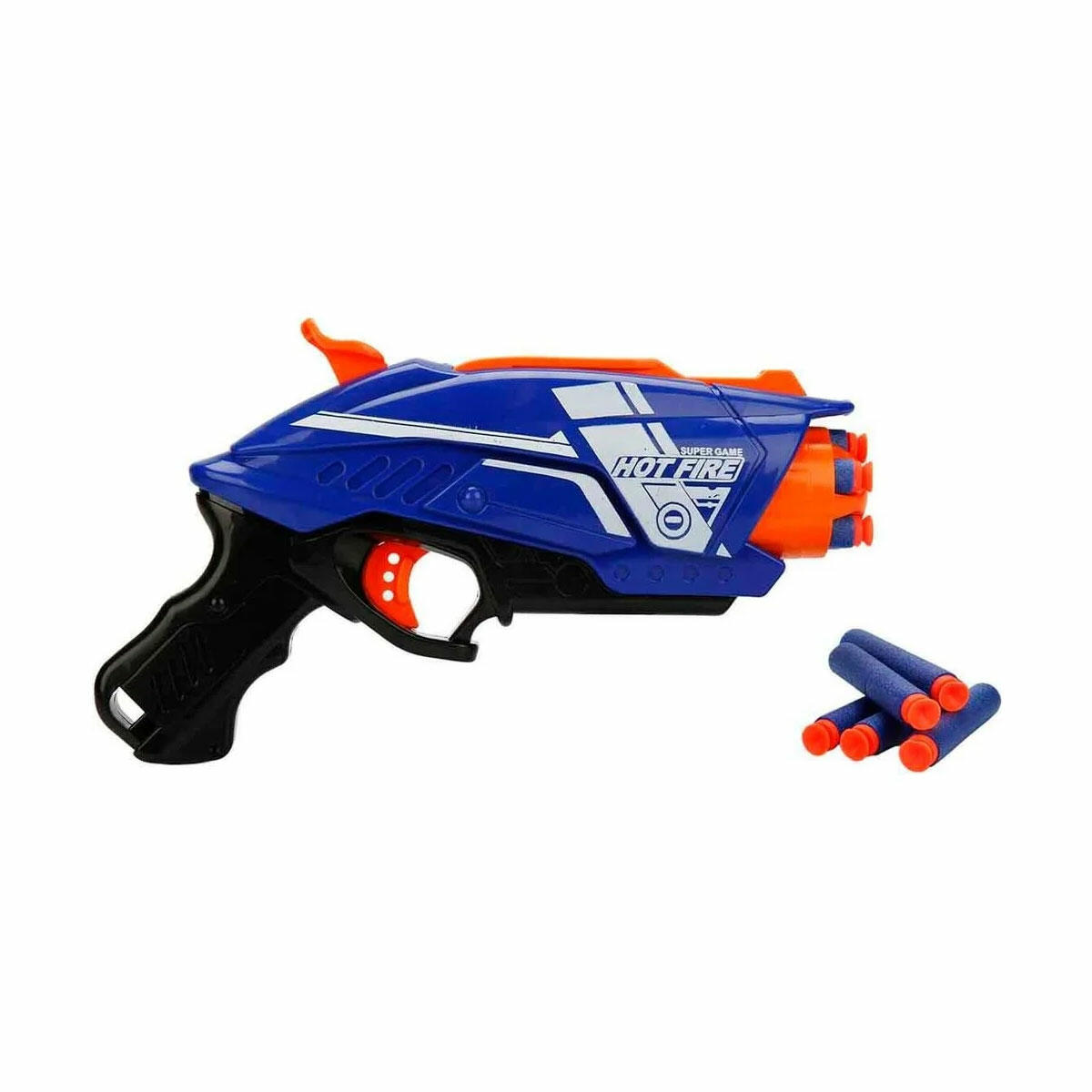 Nişancı 4 Dart Fırlatıcı Silah | 10 Adet Soft Mermili Atış Seti | 28 cm Güvenli Sünger Dart Atıcı