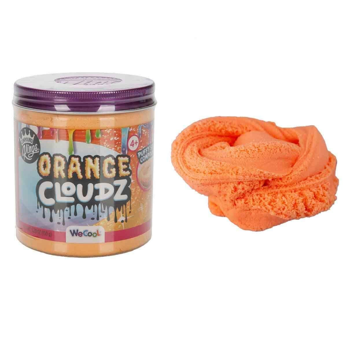 Compound Kings Orange Cloudz Turuncu Slime 150 gr | Yumuşak Bulut Dokulu Antistres Slime | Ele Yapışmayan Eğitici Oyun Jeli