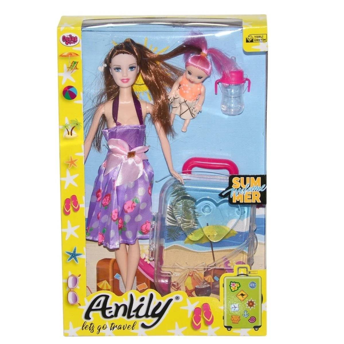 Anlily Kutulu Bavullu Bebek Seti