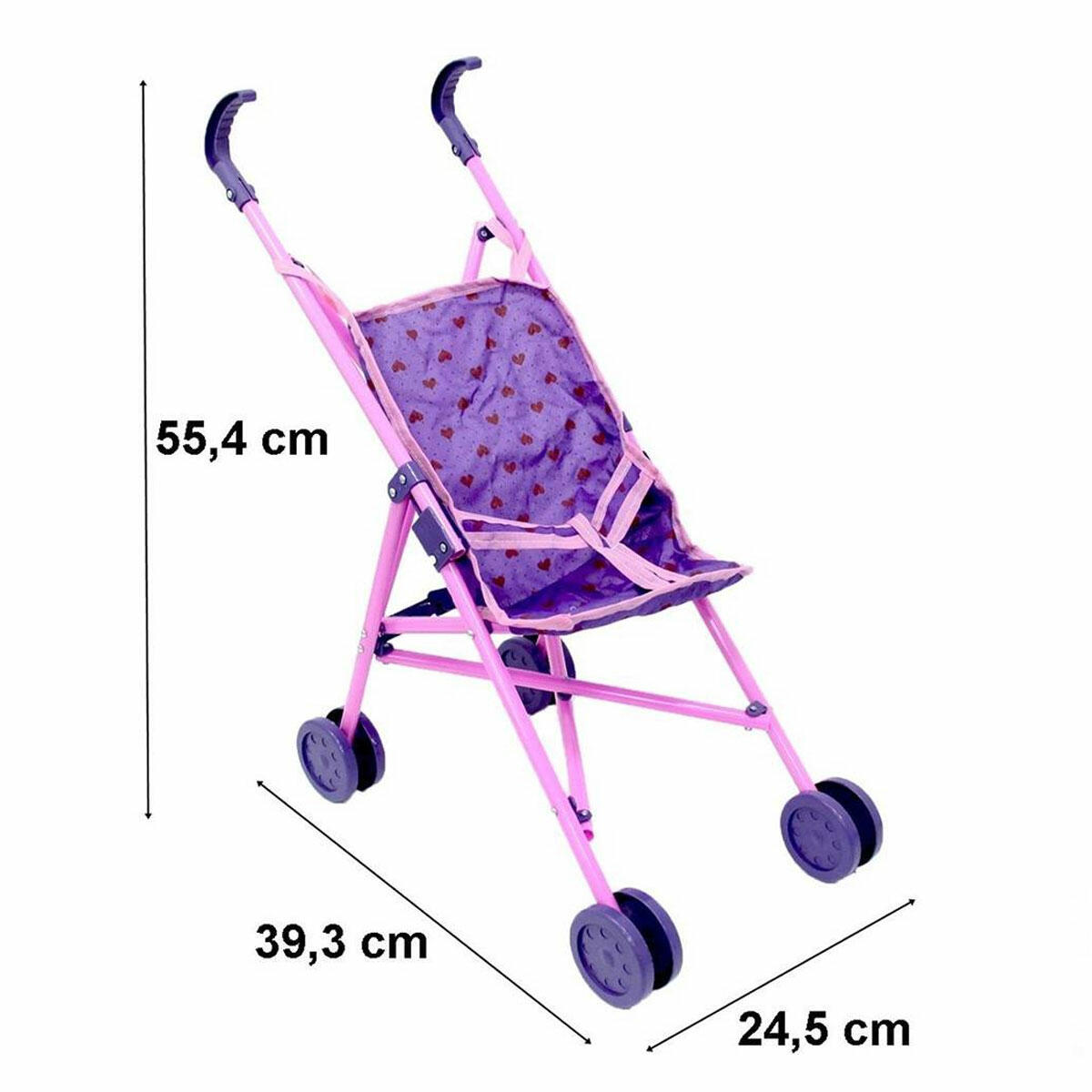 Oyuncak Katlanabilir Baston Bebek Puseti | Taşınabilir Bebek Arabası | Yerli Üretim Katlanır Evcilik Puseti