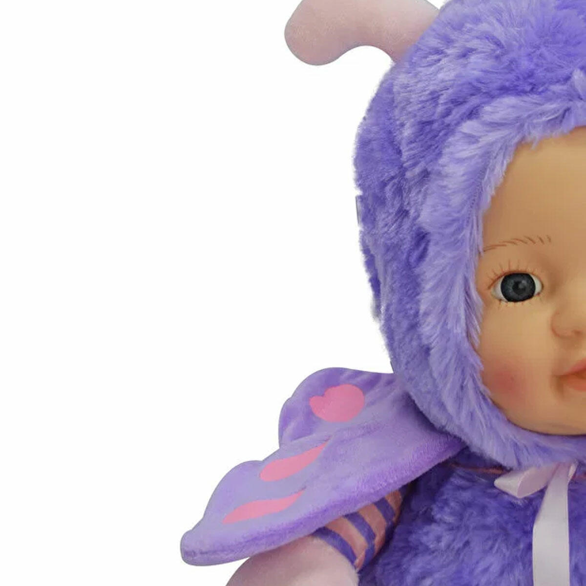 Oyuncak Peluş Bebek Yüzlü Kelebek 35 cm | Yumuşacık Kaliteli Dolgulu Uyku ve Oyun Arkadaşı