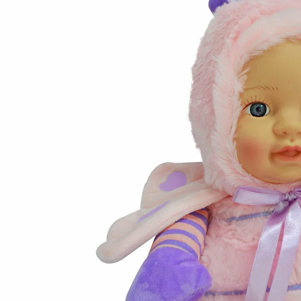 Oyuncak Peluş Bebek Yüzlü Kelebek 35 cm | Yumuşacık Kaliteli Dolgulu Uyku ve Oyun Arkadaşı