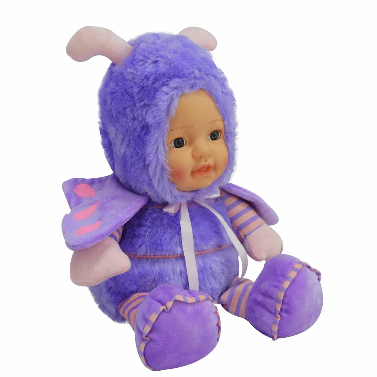 Oyuncak Peluş Bebek Yüzlü Kelebek 35 cm | Yumuşacık Kaliteli Dolgulu Uyku ve Oyun Arkadaşı