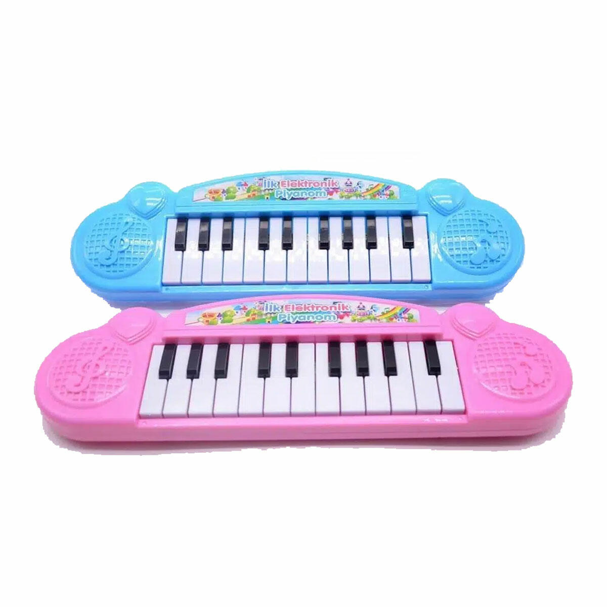 Can Ali Toys Pilli Mini Piyano 22 Tuşlu Org (3+ Yaş) | Ritim ve Koordinasyon Geliştirici Eğitici Oyuncak