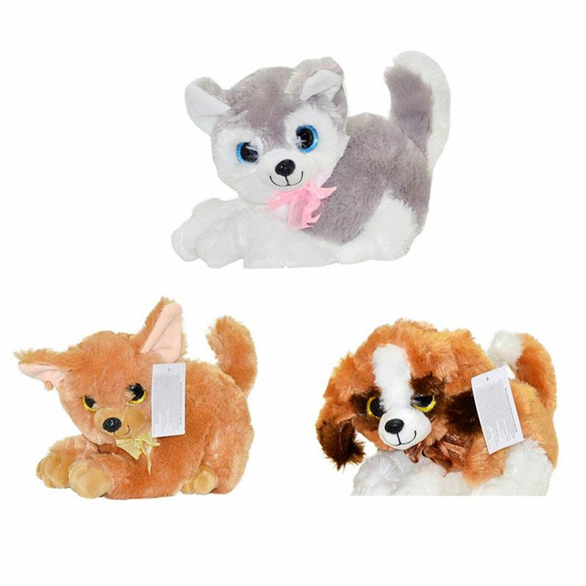 Oyuncak Sesli Peluş Köpek 25 cm | Havlayan ve Yumuşak Dokulu, Kaliteli Malzemeden Üretilmiş Sesli Pelüş Arkadaş