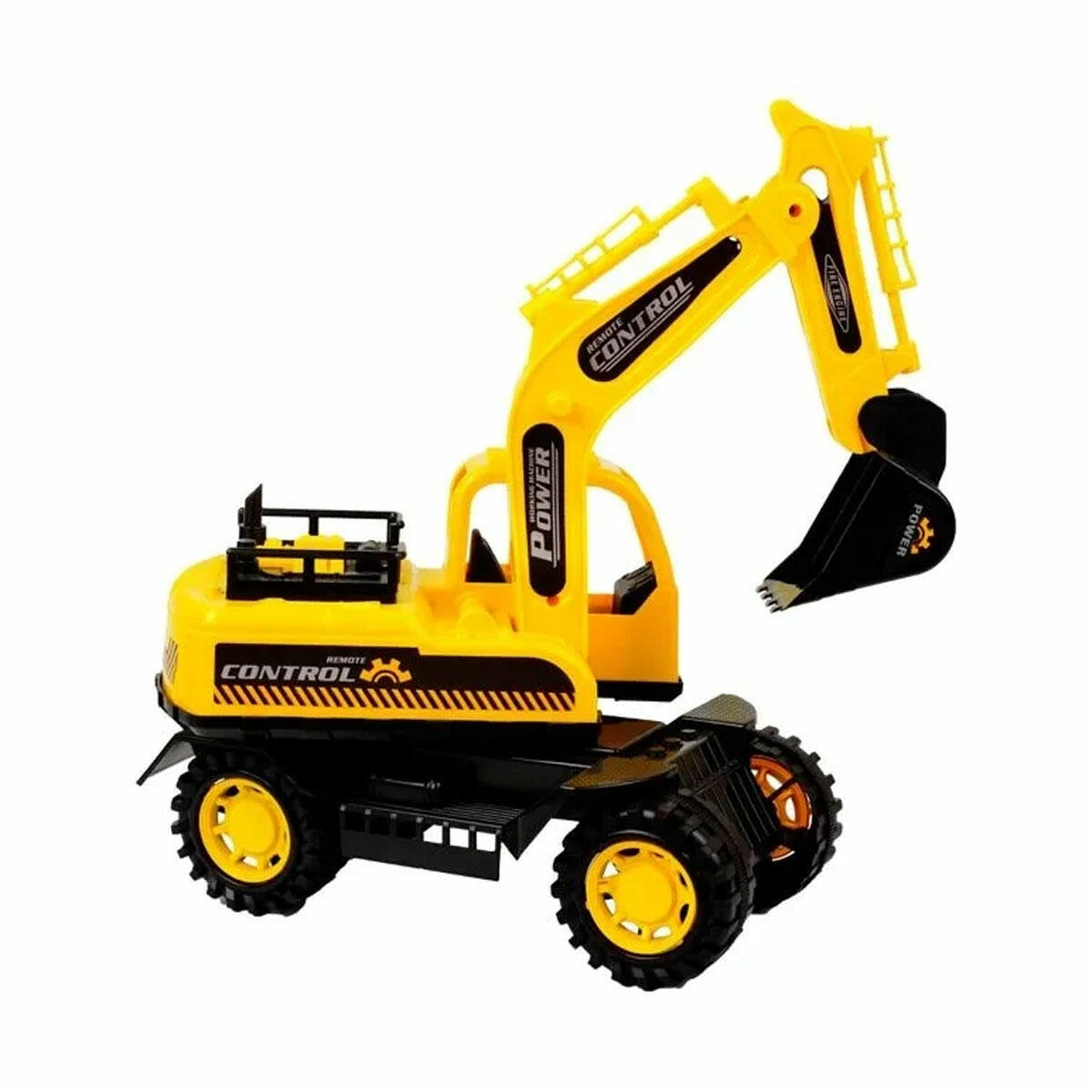 Oyuncak Sürtmeli Büyük Boy Excavator | 40 cm Dev İş Makinesi | Kırılmaz Sert Plastik Hareketli Kepçeli Ekskavatör