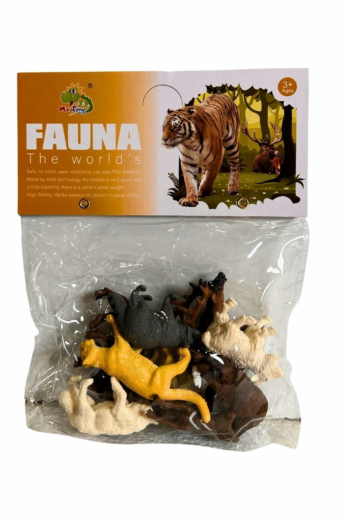 Pakette 10’lu Küçük Vahşi Hayvanlar – Mini PVC Hayvan Figür Seti