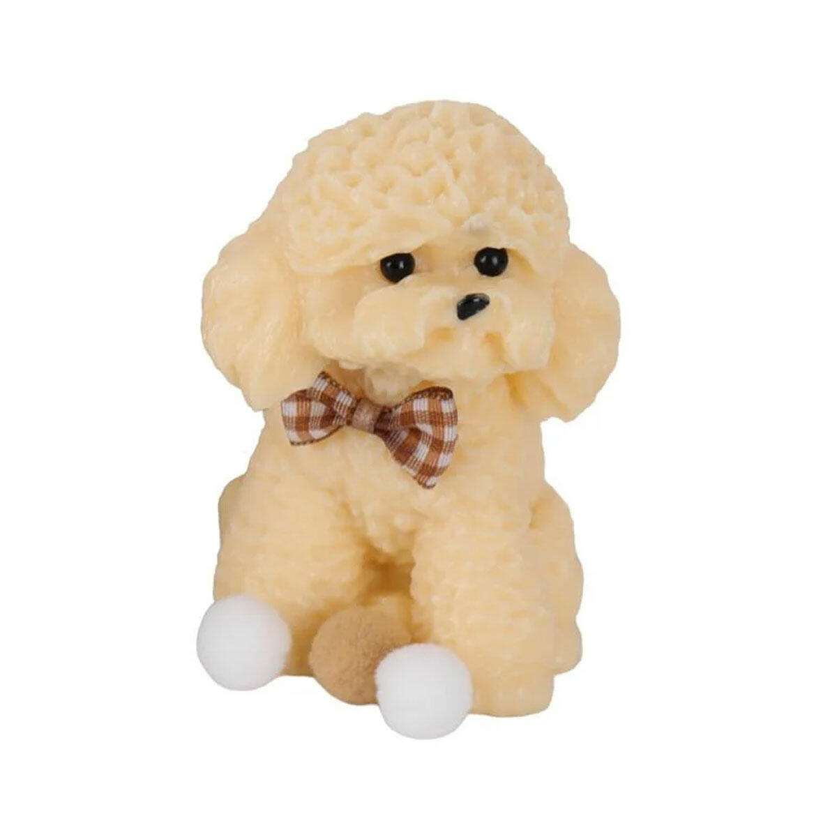 Papyonlu Sukuşi Köpek 10 cm | Esnek ve Yumuşak Stres Oyuncağı | 3 Farklı Model Seçeneği ve Duyusal Rahatlama