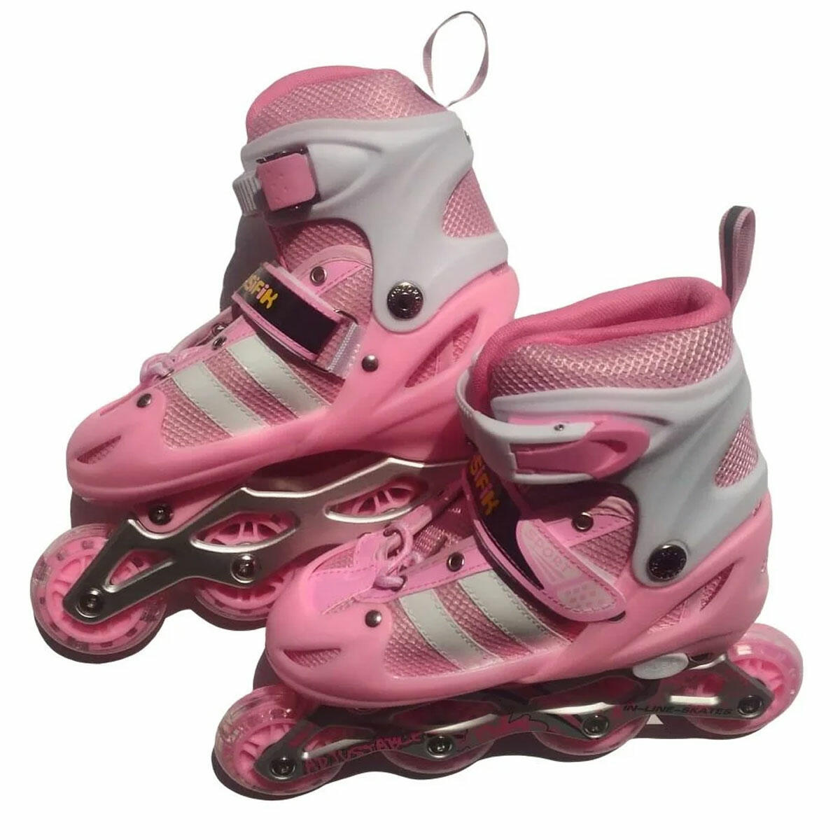 Pasifik Işıklı Çiftlenebilir Paten Pembe | 34-38 Numara Ayarlanabilir | Kız Çocuklar İçin Ortopedik ve Güvenli Başlangıç Pateni