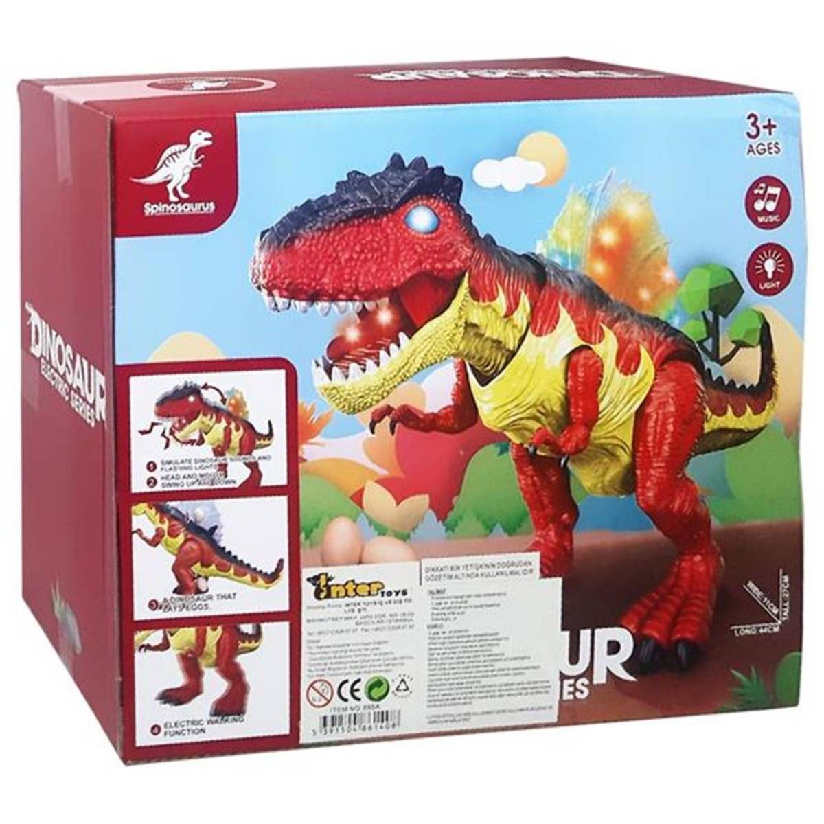 Pasifik Oyuncak Pilli Işıklı Sesli Dinozor