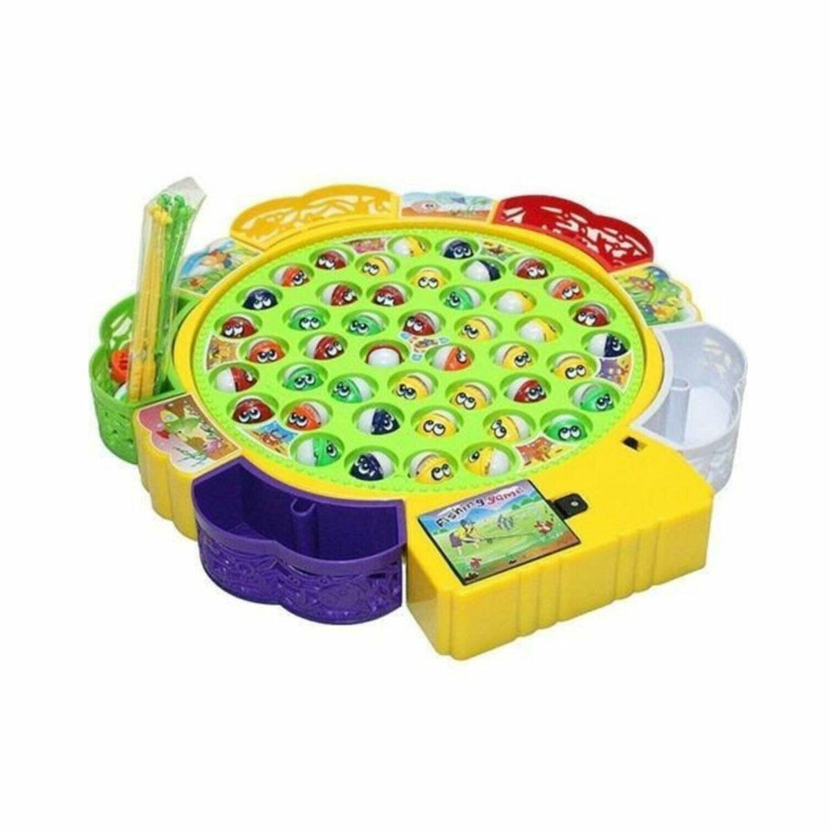 Pasifik Toys Pilli Balık Tutma Oyunu (45 Balık) | El-Göz Koordinasyonunu Geliştiren Büyük Boy Set