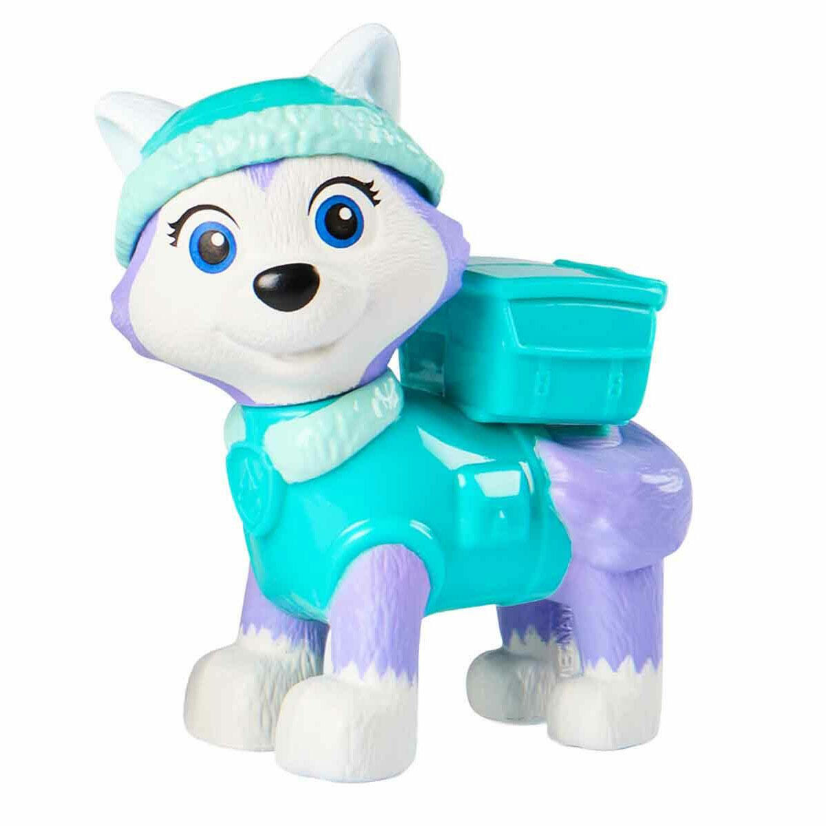 PAW Patrol Everest Figürü ve Kar Küreme Aracı Seti | 6,5 cm Everest Figürü ve 12 cm Hareketli Kar Küreme Aracı ile Kurtarma Görevi