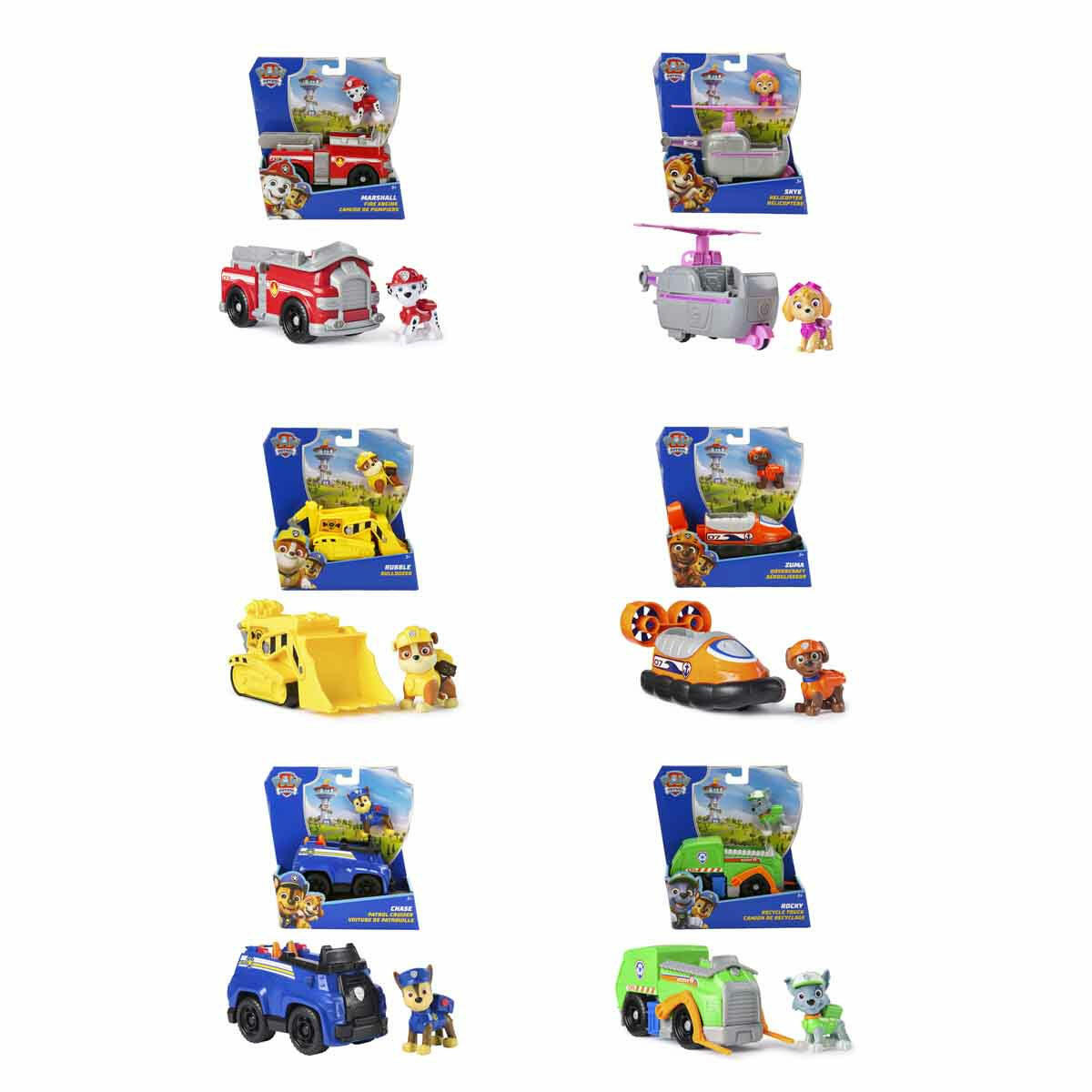 PAW Patrol Figür ve Görev Aracı | Orijinal Kahraman Köpekler ve Kurtarma Araçları | Çocuklar İçin Hareketli Parçalı İnteraktif Oyun Seti