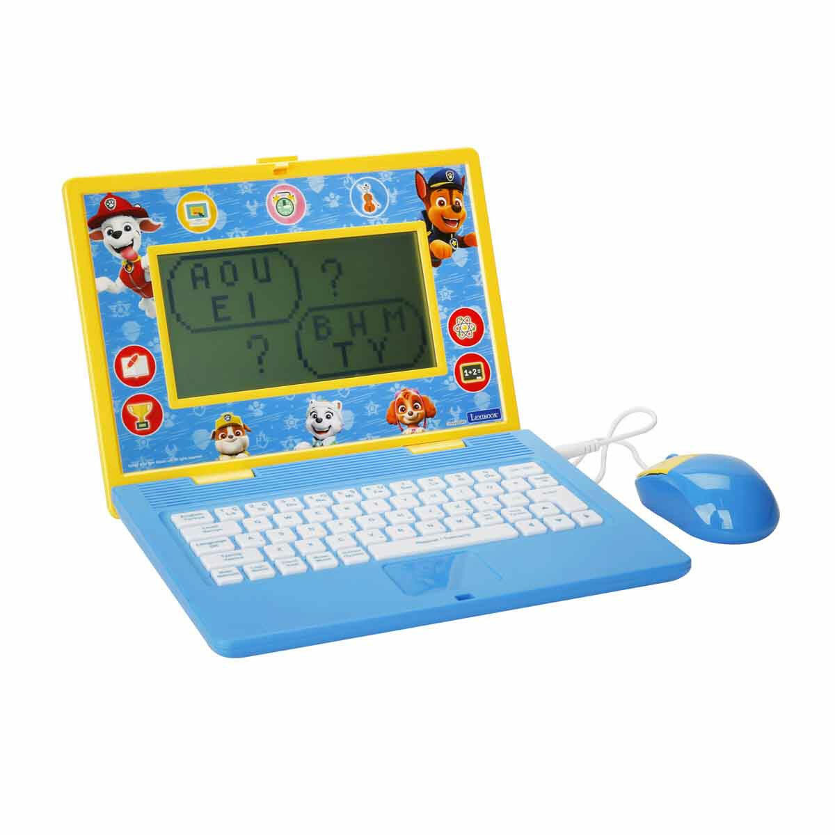 PAW Patrol İngilizce Türkçe Eğitici Laptop | 170 Aktiviteli Çocuk Bilgisayarı | Fare ve Klavyeli İnteraktif Öğrenme Seti