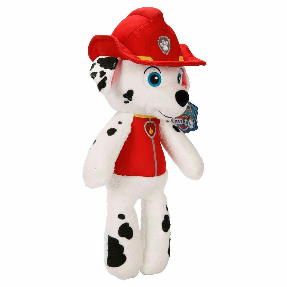 PAW Patrol Marshall Peluş 36 cm | İtfaiyeci ve Sağlık Görevlisi Kahraman Köpek | Yumuşak Uyku ve Oyun Arkadaşı