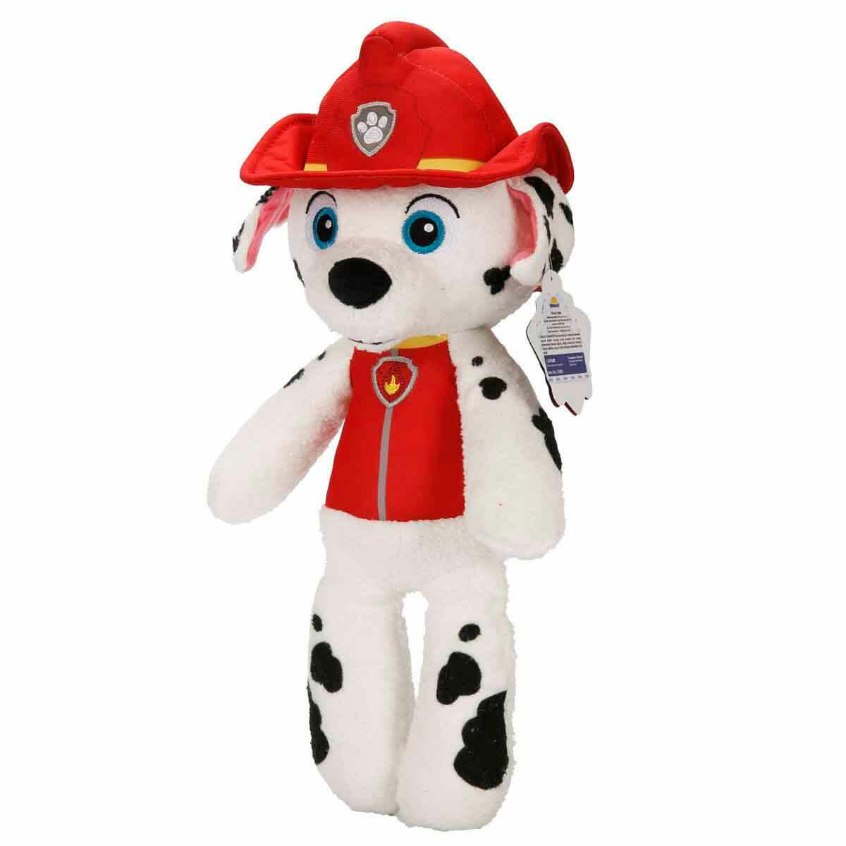 PAW Patrol Marshall Peluş 36 cm | İtfaiyeci ve Sağlık Görevlisi Kahraman Köpek | Yumuşak Uyku ve Oyun Arkadaşı