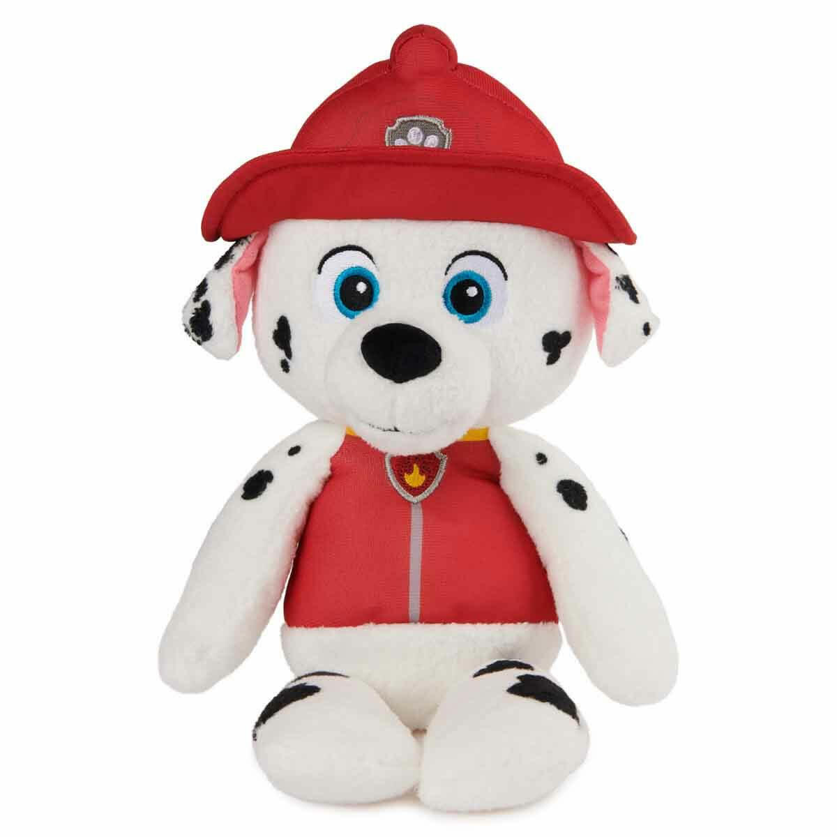 PAW Patrol Marshall Peluş 36 cm | İtfaiyeci ve Sağlık Görevlisi Kahraman Köpek | Yumuşak Uyku ve Oyun Arkadaşı
