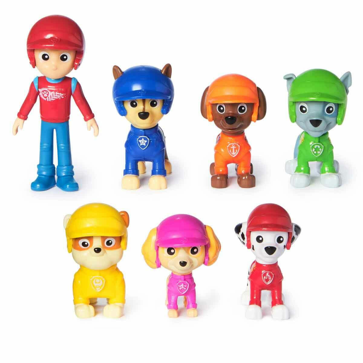 PAW Patrol Rescue Wheels 7’li Figür Seti | Chase, Marshall ve Ekibi | 7 Parça Orijinal Karakter Koleksiyon Seti