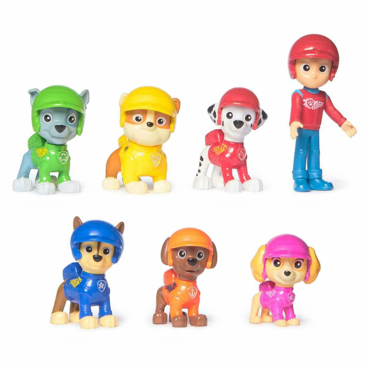 PAW Patrol Rescue Wheels 7’li Figür Seti | Chase, Marshall ve Ekibi | 7 Parça Orijinal Karakter Koleksiyon Seti