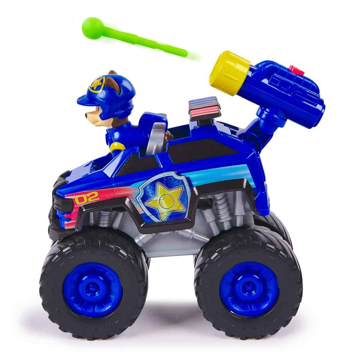 PAW Patrol Rescue Wheels Chase Figürü ve Kurtarma Aracı Cruiser | Mermi Fırlatan Dev Tekerlekli Polis Aracı