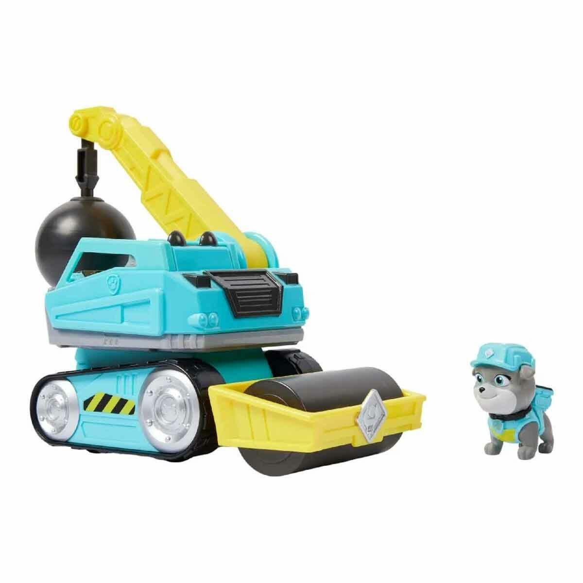 PAW Patrol Rubble - Crew İnşaat Araçları | Figürlü İş Makinesi Seti | Orijinal Nickelodeon Koleksiyon Oyuncakları