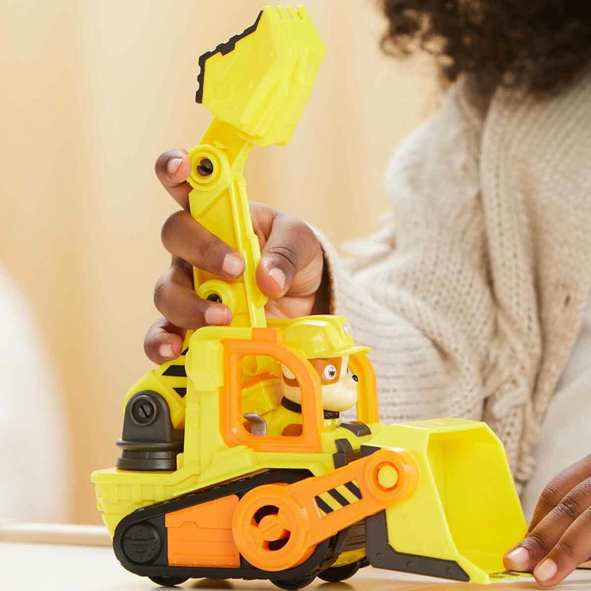 PAW Patrol Rubble - Crew İnşaat Araçları | Figürlü İş Makinesi Seti | Orijinal Nickelodeon Koleksiyon Oyuncakları
