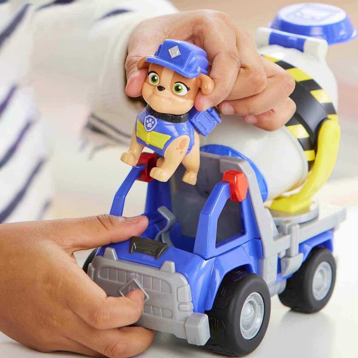PAW Patrol Rubble - Crew İnşaat Araçları | Figürlü İş Makinesi Seti | Orijinal Nickelodeon Koleksiyon Oyuncakları