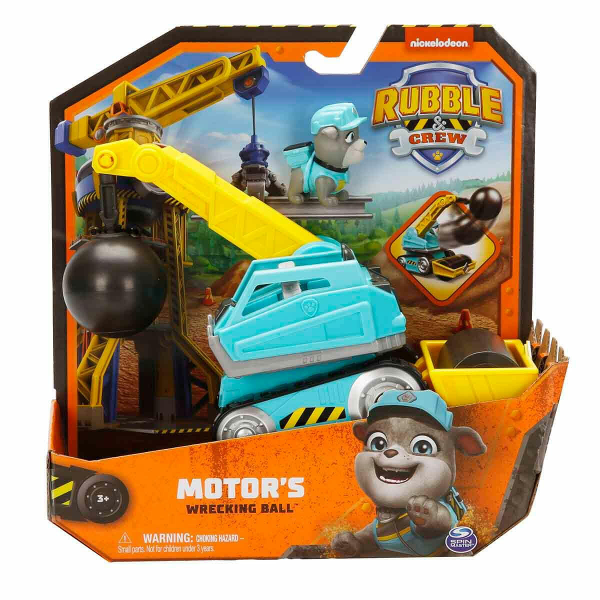 PAW Patrol Rubble - Crew İnşaat Araçları | Figürlü İş Makinesi Seti | Orijinal Nickelodeon Koleksiyon Oyuncakları