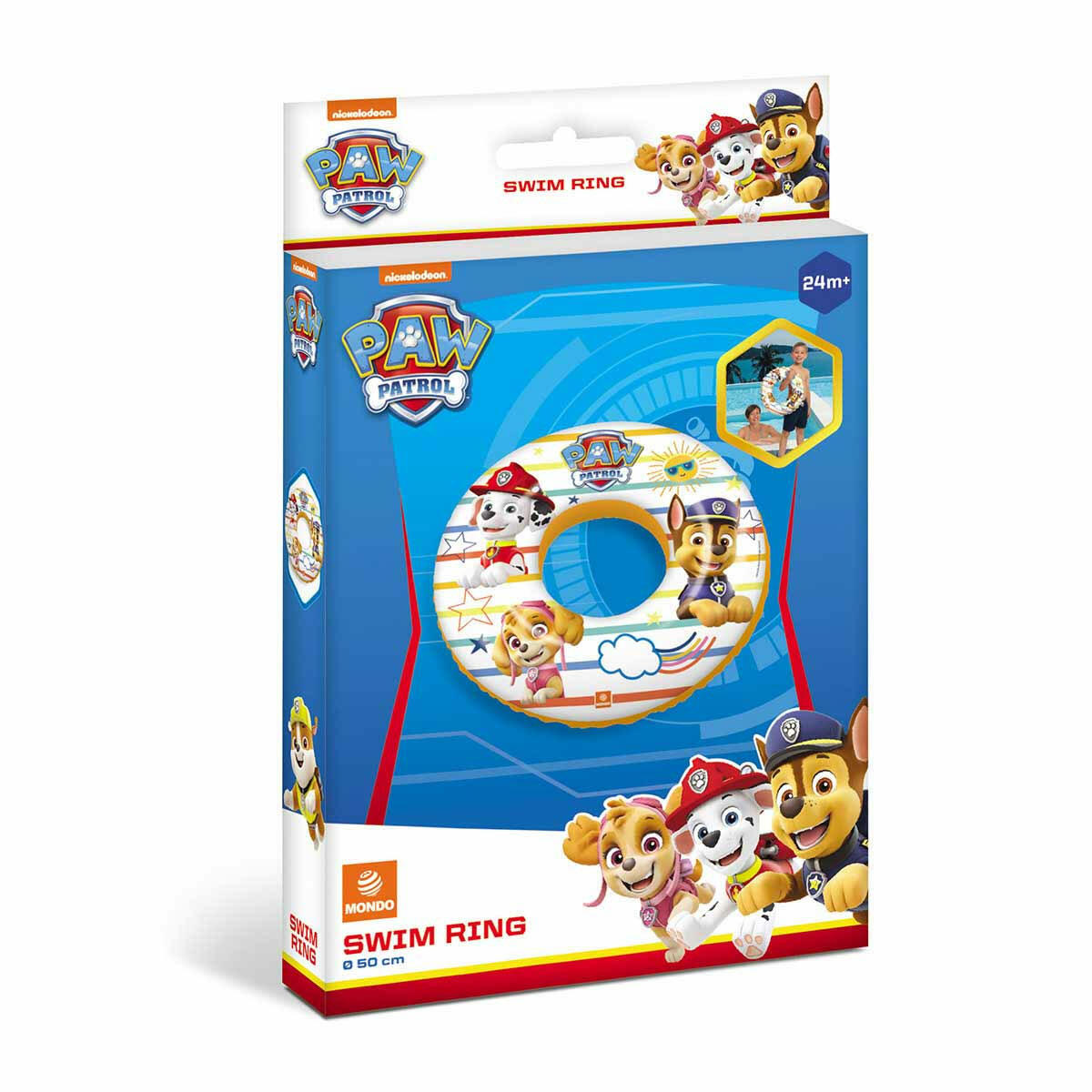 Paw Patrol Şişme Can Simidi 50 cm | Çocuklar İçin Dayanıklı Deniz ve Havuz Yüzme Yardımcısı