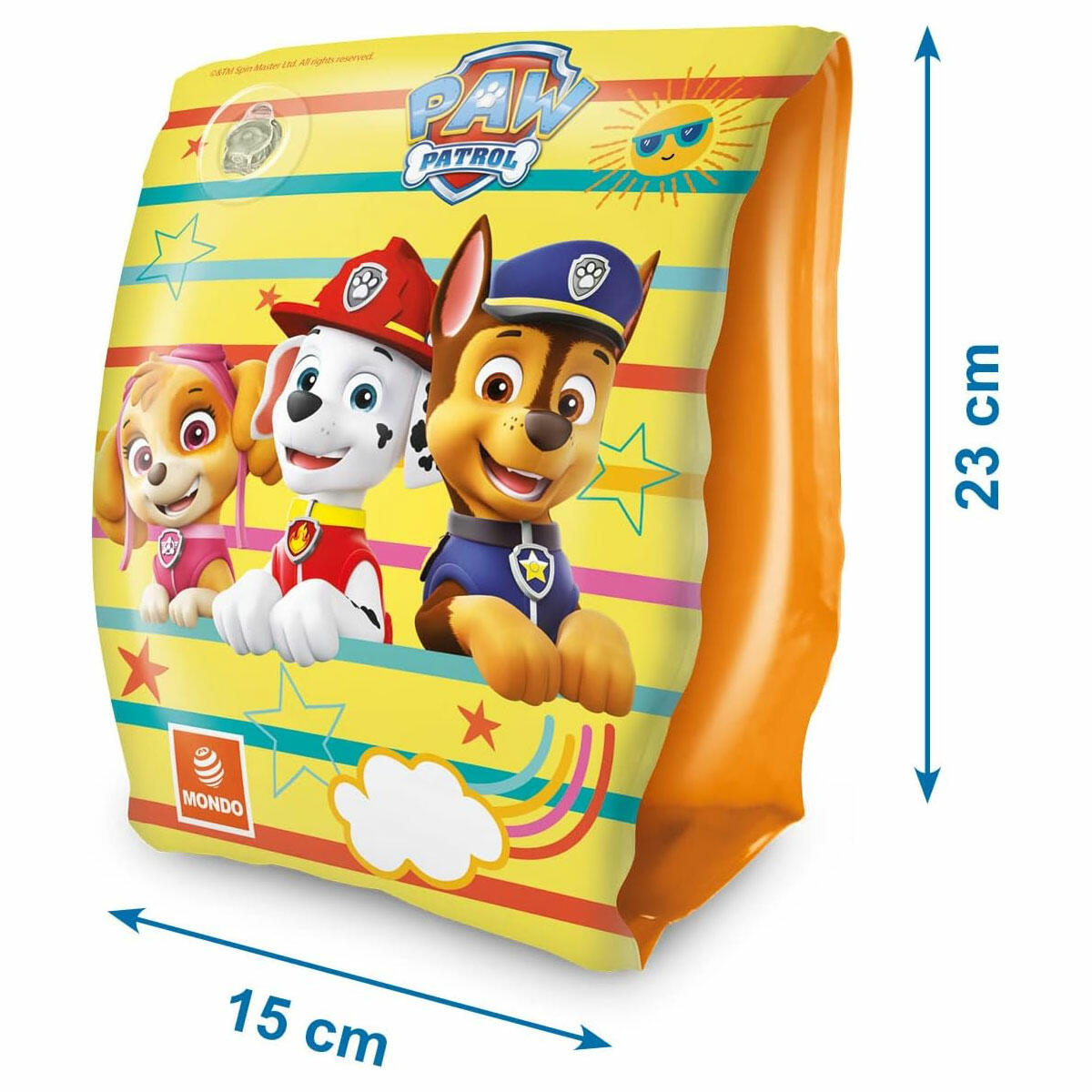Paw Patrol Şişme Kolluk 15 x 23 cm | Çocuklar İçin Dayanıklı Deniz ve Havuz Yüzme Yardımcısı