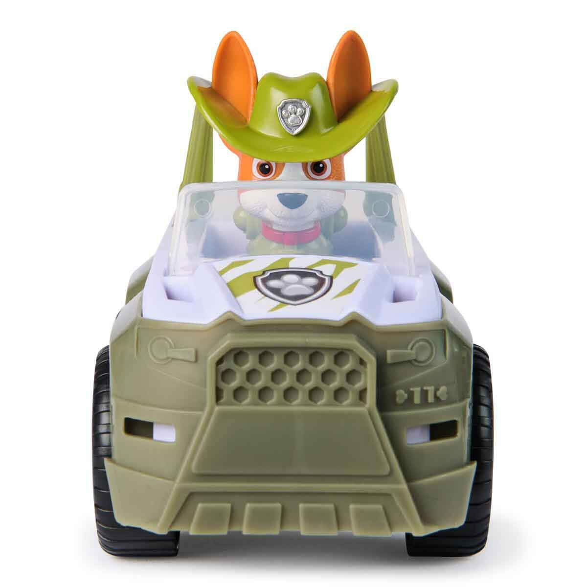 PAW Patrol Tracker Figürü ve Jungle Cruiser | 13,5 cm Orman Keşif Aracı ve Tracker Figür Seti | Orijinal Lisanslı Macera Oyuncağı