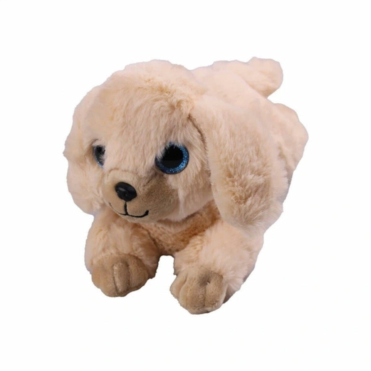 Peluş 25 cm Yatan Köpek | Yumuşacık Dokulu Uyku Arkadaşı | Hediyelik ve Dekoratif Sevimli Peluş Köpek Figürü